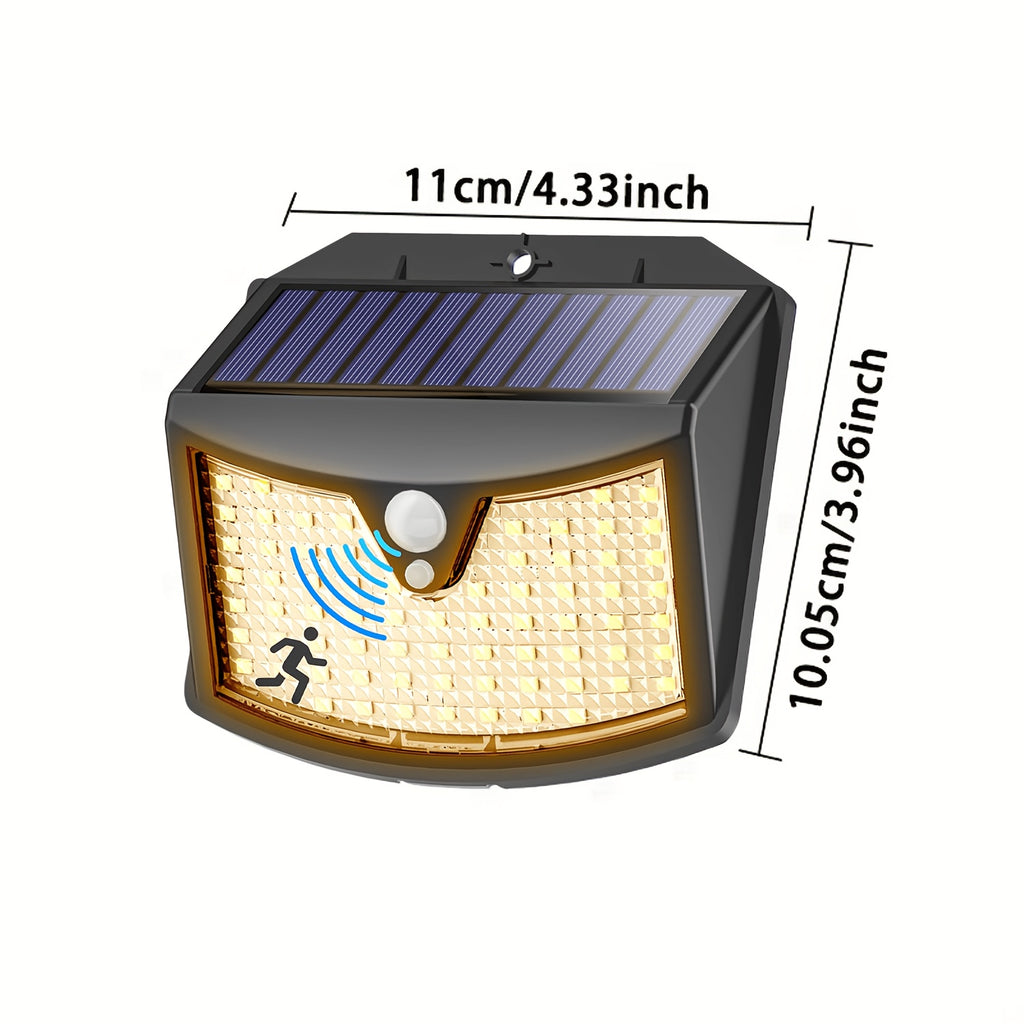 Applique solaire à détecteur 70 LED lumière chaude, IP65