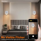 Applique murale sans fil rechargeable à tête amovible, cinq coloris
