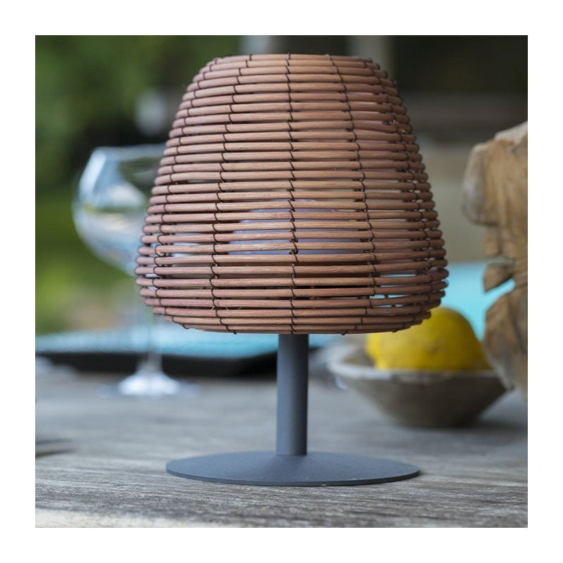 Lampe de table d'extérieur sans fil en aluminium, sept modèles