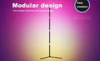 Lampadaire LED RVB 155 cm en aluminium sur trépied, appli