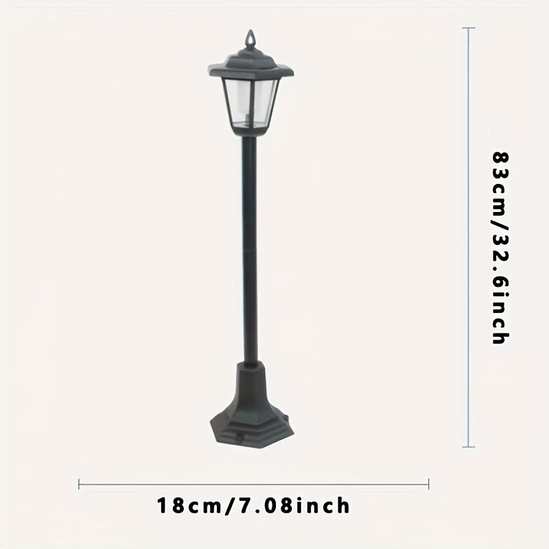 Lampadaire solaire rétro de 82 cm pour allée de jardin, IP44