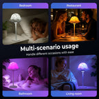 Lampe champignon projecteur d'ondes RVB, sans fil avec télécommande