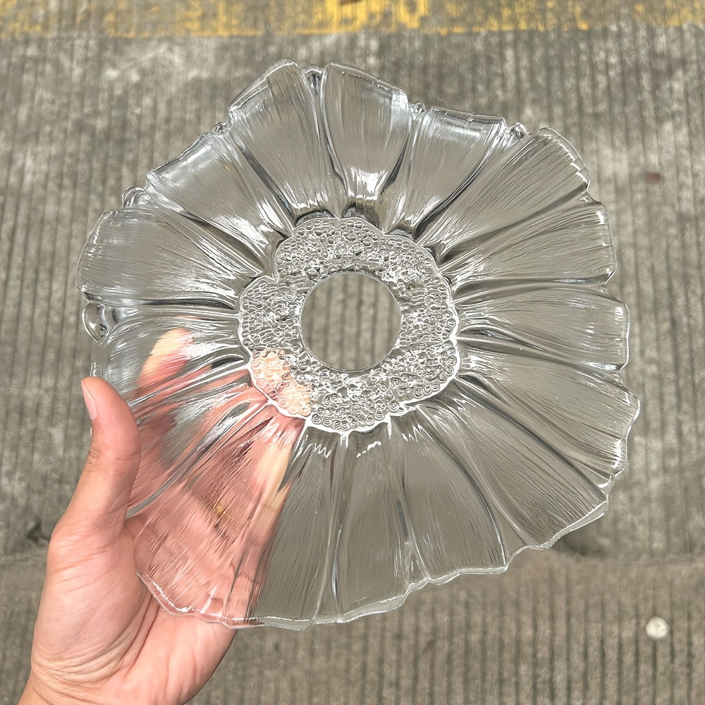 Abat-jour fleur de lotus en plastique transparent, Ø 27,5 cm