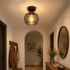 Lampe de plafond à ressort