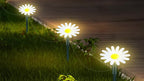 Guirlande solaire marguerites sur piquets, IP44, 10 à 40 LED