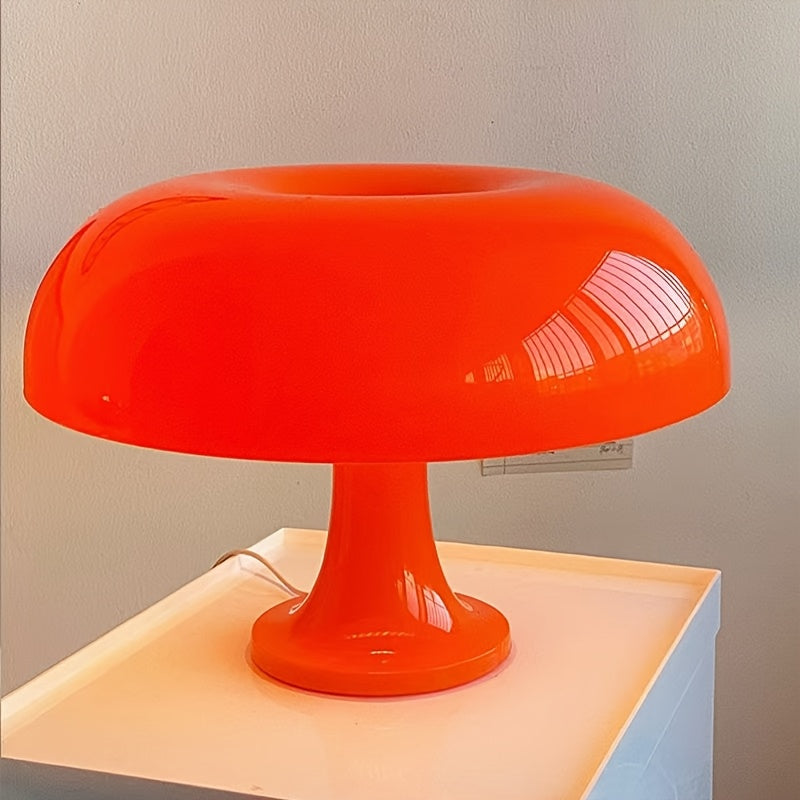 Lampe champignon rétro orange ou blanche, deux formats, USB