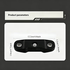 Applique murale LED noire extra-plate à détecteur, lot de 2, 3 teintes