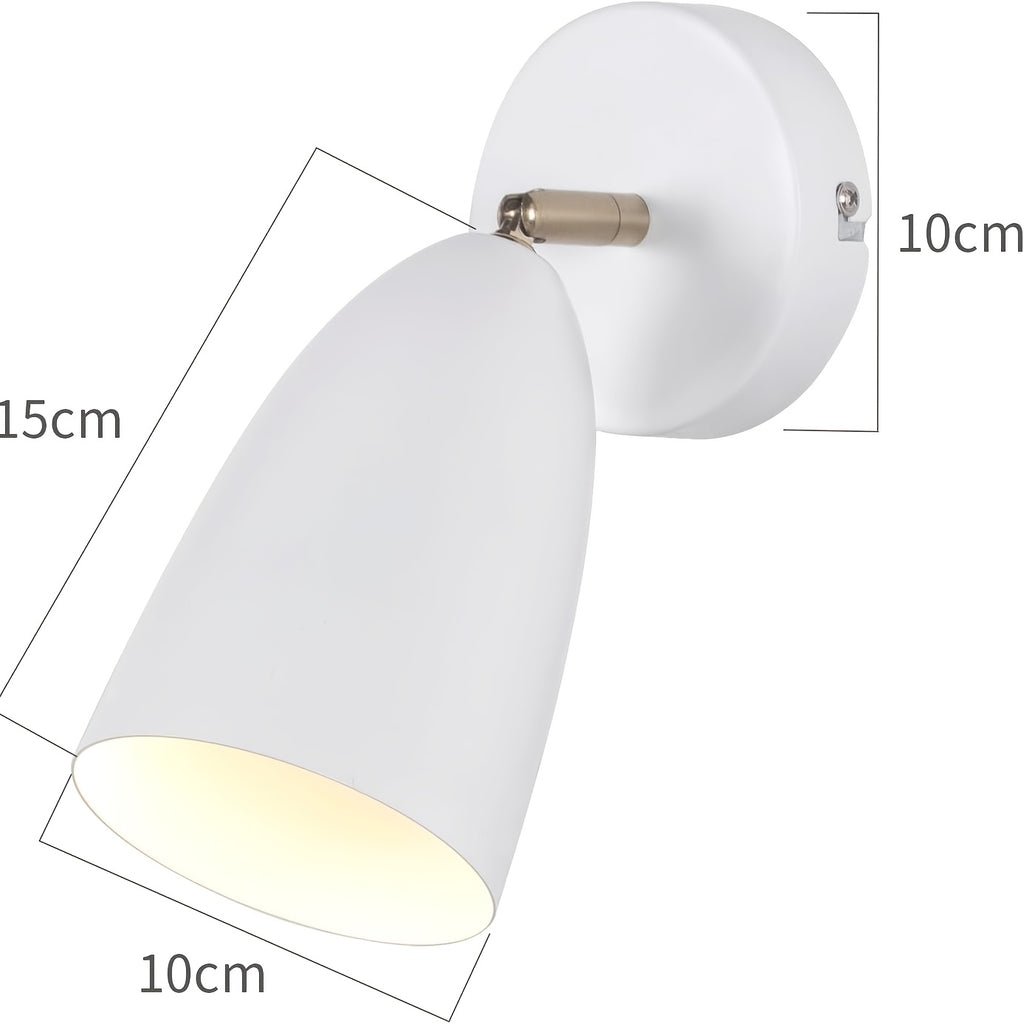 Applique murale spot orientable GU10, noir ou blanc, lot de 2