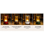 Lampe sans fil rechargeable tactile à cylindre transparent, argentée