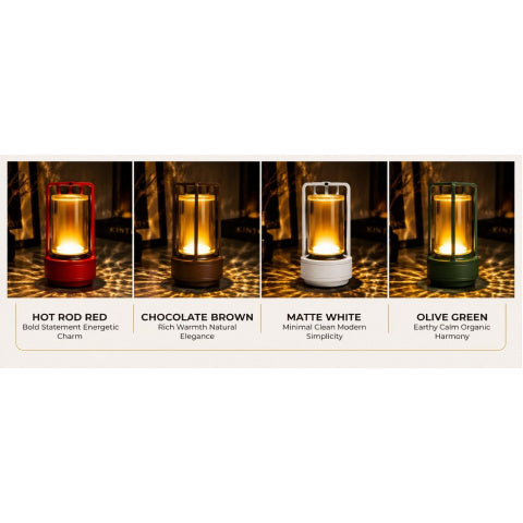 Lampe sans fil rechargeable tactile à cylindre transparent, argentée