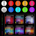Lampadaire d'angle LED 140 cm, blancs 2700 à 6000 K et couleurs