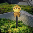 Guirlande solaire de 5 momies lumineuses à planter pour Halloween