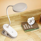 Lampe de chevet à pince rechargeable USB-C, tête ronde de 9,3 cm