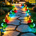 Guirlande solaire croissants de lune à bulles, 20 LED sur 5 m, IP44