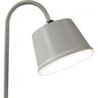 Lampe de table sans fil blanche à tête aimantée et col de cygne