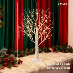 Lampe décorative arbre de bouleau lumineux, 144 LED, 60 cm