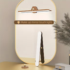 Applique murale LED barre rotative effet bois, tactile et sans fil