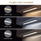 Réglette LED sans fil en aluminium à détecteur, 10 à 50 cm