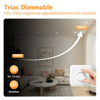 Spot LED encastrable lot de 10, 5 W, trois teintes, IP44