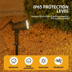 Spot solaire à piquet 9 LED orientable IP65, lot de 2 ou 3