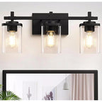 Lot de 3 cylindres de remplacement en verre transparent, Ø 9 cm