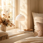 Lampe de table sans fil à dôme plissé, cinq coloris au choix
