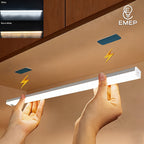 Lot de 3 réglettes LED extra-longues 60 cm à détecteur, sans fil