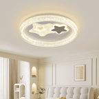 Plafonnier LED noir 160 W à trois teintes, diffuseur acrylique