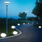 Galet lumineux solaire de 14 cm, lumière chaude pour massif