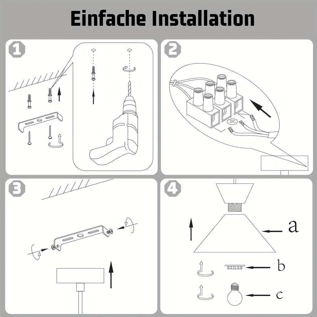 Lot de 2 suspensions métal Ø 20 cm, manchon effet bois, E27