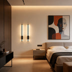 Applique murale LED barre noire de 60 cm, lot de 2, éclairage haut-bas