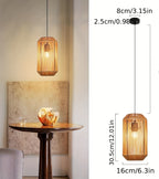 Suspension lanterne en corde de chanvre de 30,5 cm, à l'unité ou par 2