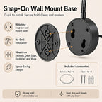 Applique murale liseuse LED à col flexible, alimentation USB