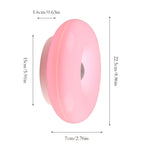 Lampe donut orange tactile à poser ou au mur, Ø 22,5 x 7 cm