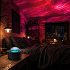 Projecteur ciel étoilé et aurores, veilleuse noire à bouton, USB
