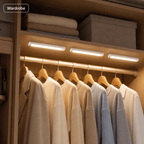 Lot de 3 barres LED à détecteur PIR et interrupteur, 20 à 50 cm