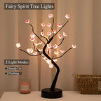 Lampe arbre à fleurs de prunier LED, 45 cm, branches modelables