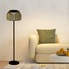 Lampadaire solaire d'extérieur vert et blanc, dôme ajouré 116 cm