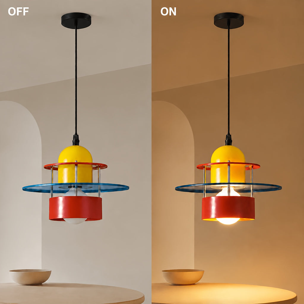Suspension tricolore en métal pour chambre d'enfant, Ø 30 cm