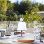 Lampe de table d'extérieur sans fil en aluminium, sept modèles