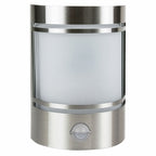 Applique murale inox à détecteur de mouvement, douille E27, IP44