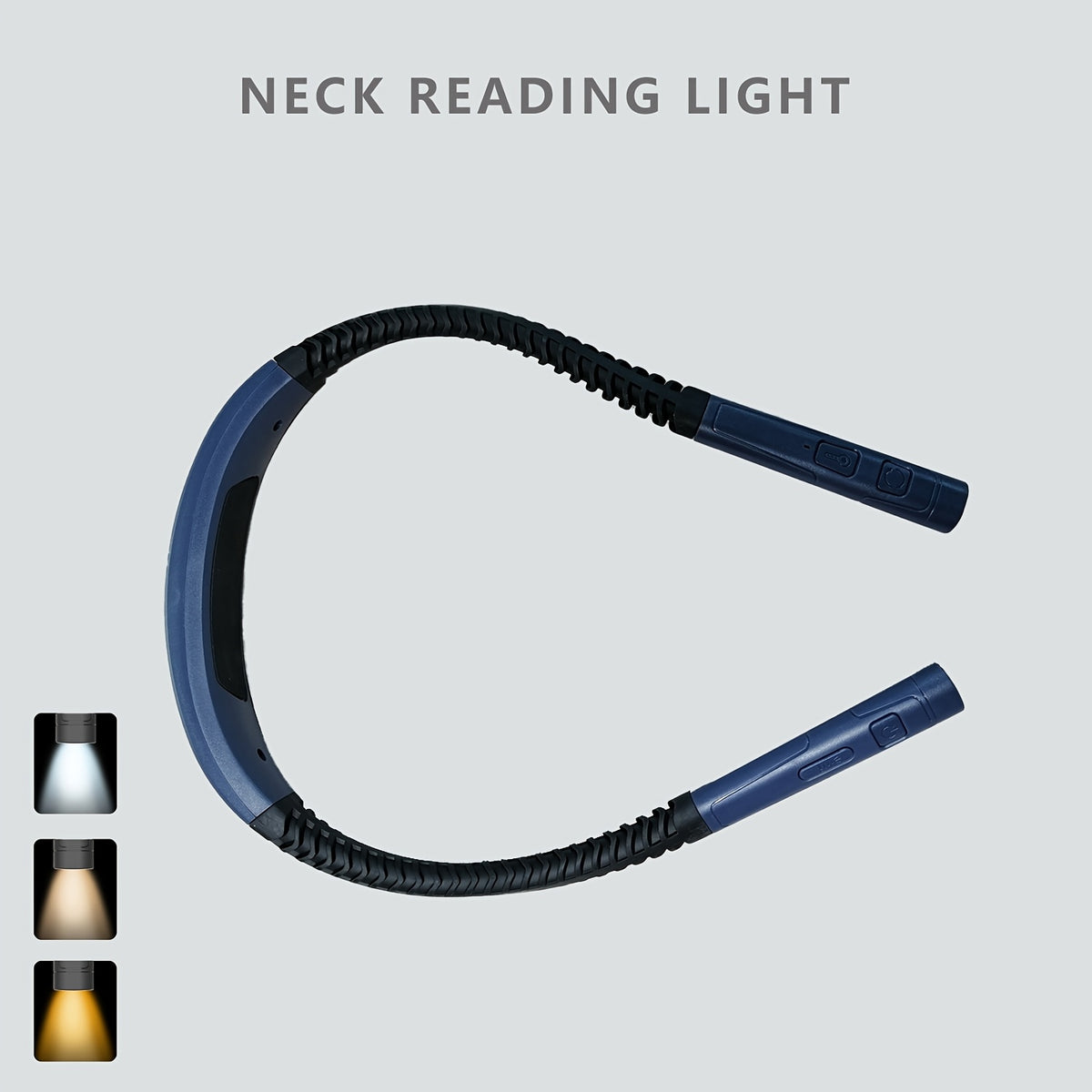 Lampe de lecture tour de cou rose, 2 têtes flexibles, 1000 mAh