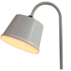 Lampe de table sans fil blanche à tête aimantée et col de cygne