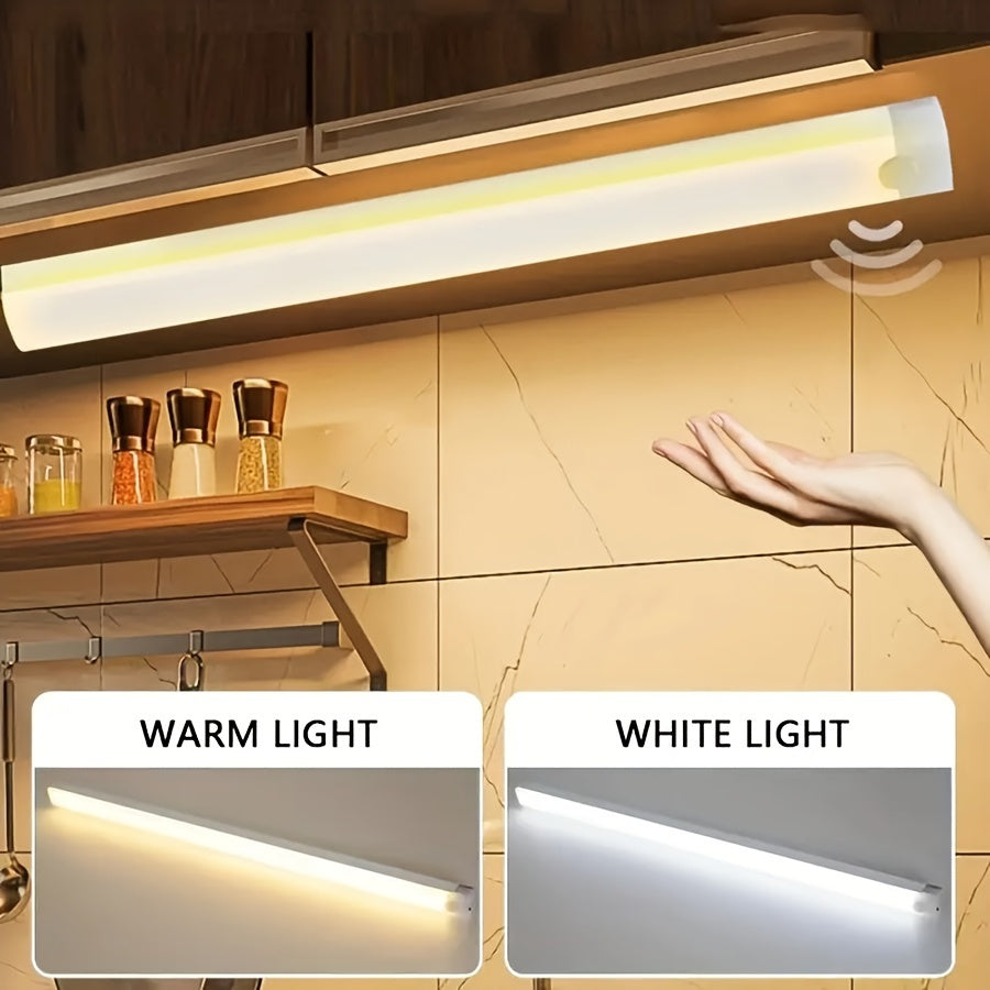 Lot de 3 réglettes LED extra-longues 60 cm à détecteur, sans fil