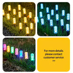 Guirlande solaire de piquets à bulles pour allée, 10 à 30 lumières