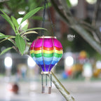 Suspension solaire montgolfière arc-en-ciel à effet flamme, IP44