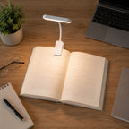 Lot de 2 lampes de lecture à pince, tête ronde et rectangulaire