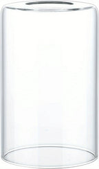 Lot de 3 cylindres de remplacement en verre transparent, Ø 9 cm