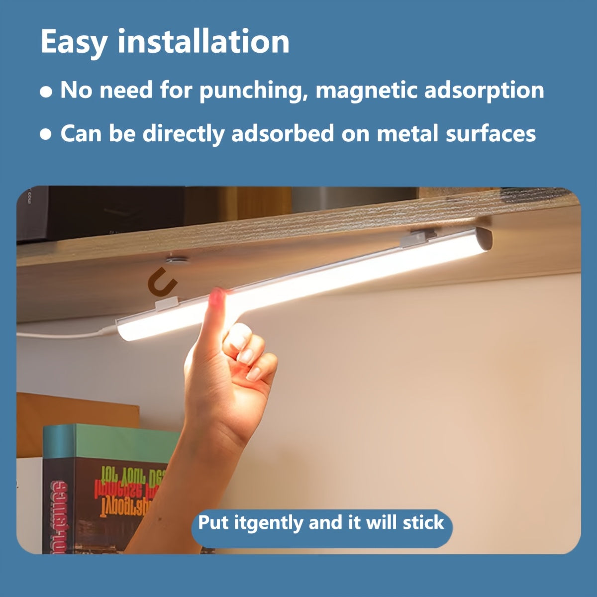 Réglette LED USB lumière blanche, câble de 150 cm, 40 ou 50 cm
