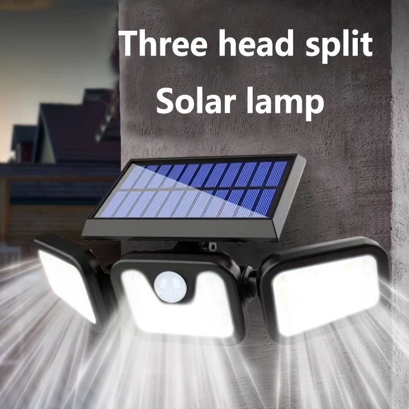 Lampe Extérieure Blanche à Trois Têtes